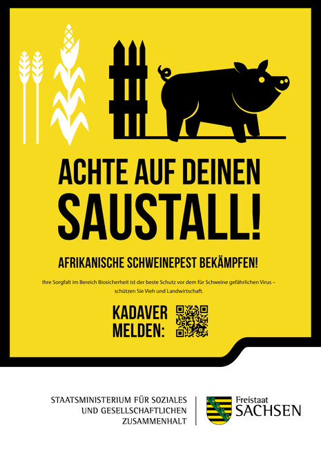 Kampagnenmotiv zur Afrikanischen Schweinepest »Landwirte« 